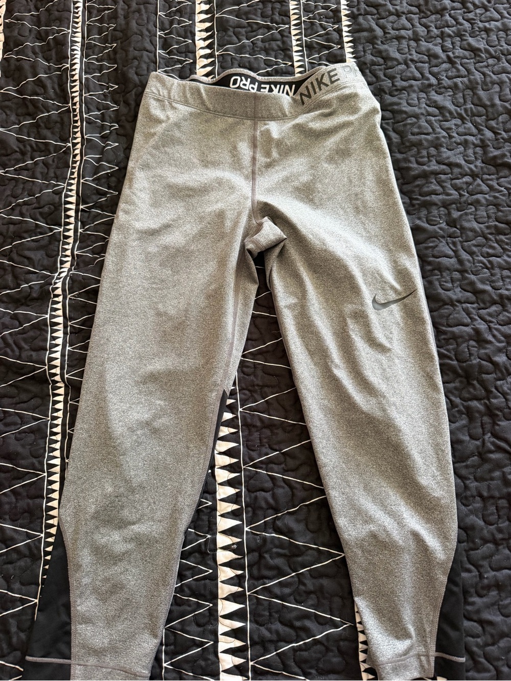 Nike Kids Grey & Black Performance Joggers